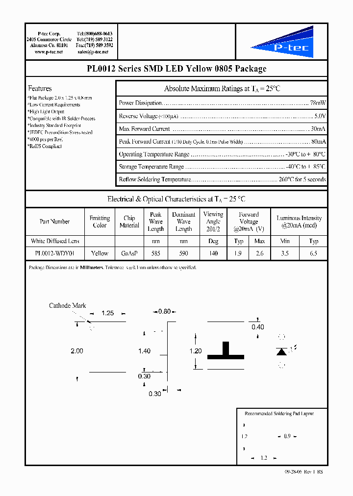 PL0012-WDY01_4590651.PDF Datasheet