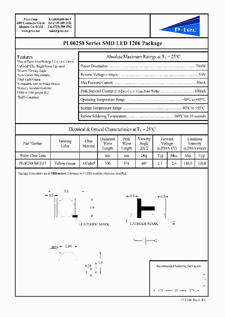 PL00250-WCG17_4560929.PDF Datasheet