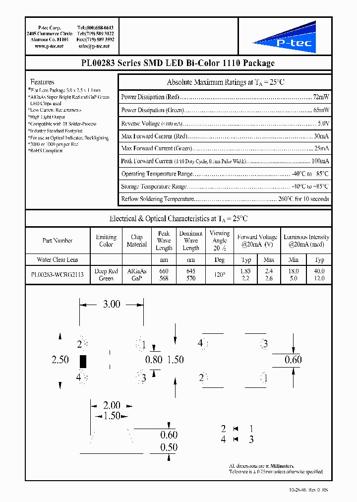 PL00283-WCRG2113_4527397.PDF Datasheet