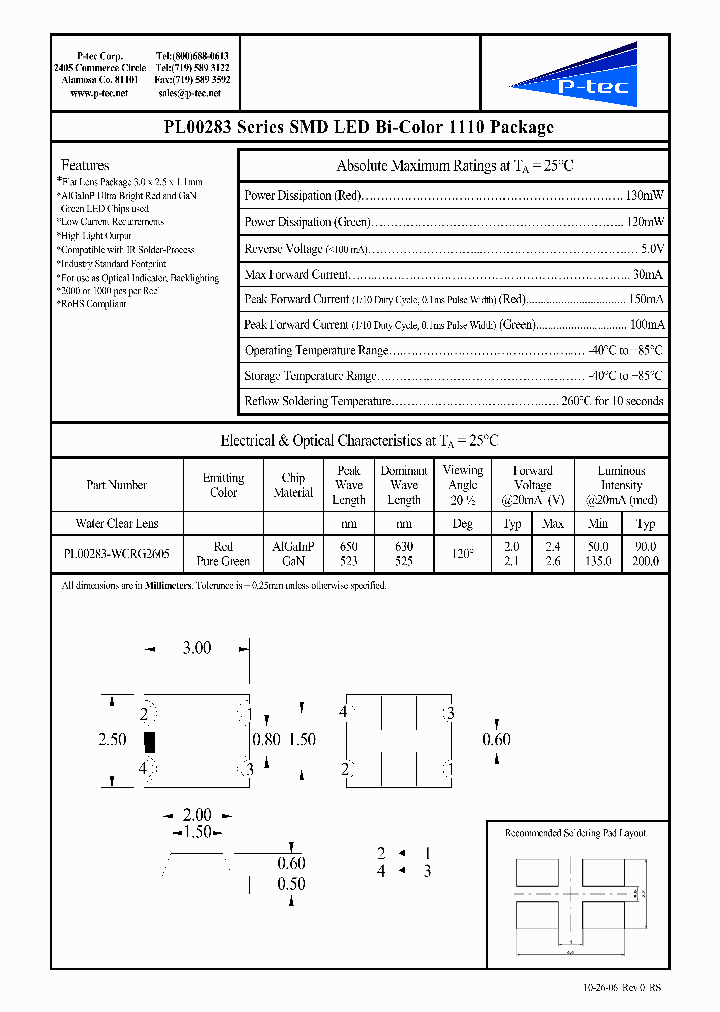 PL00283-WCRG2605_4458738.PDF Datasheet