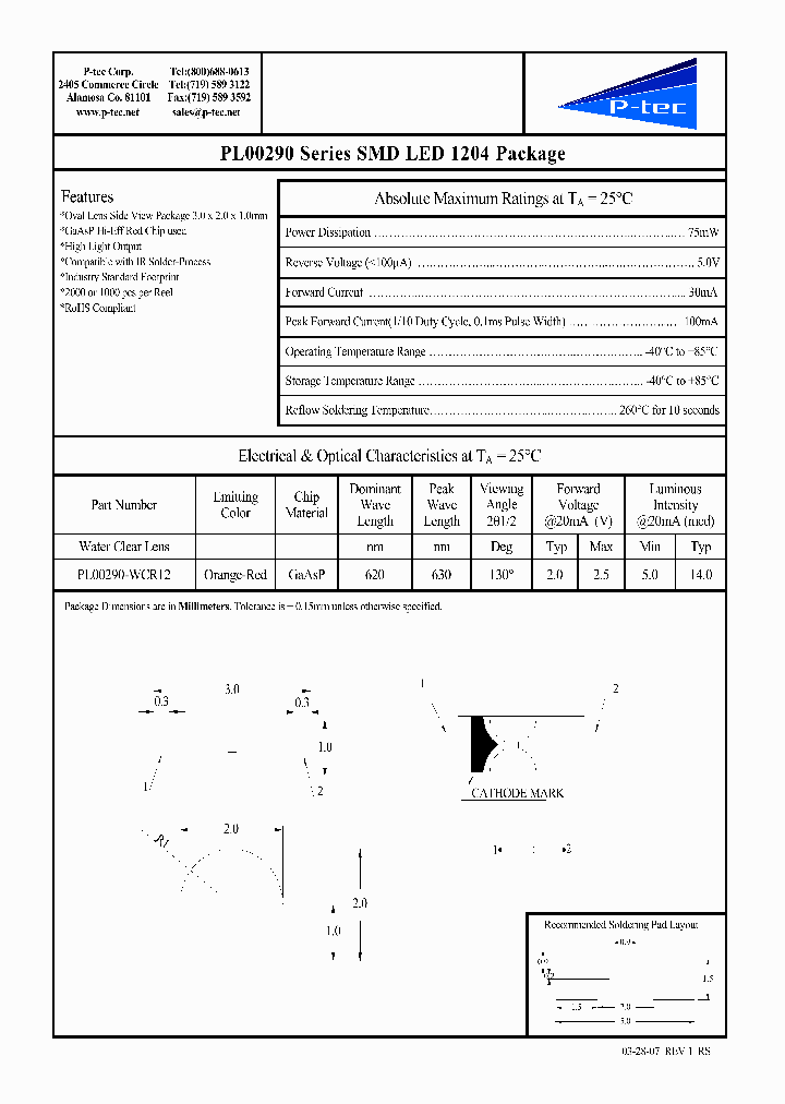 PL00290-WCR12_4524721.PDF Datasheet