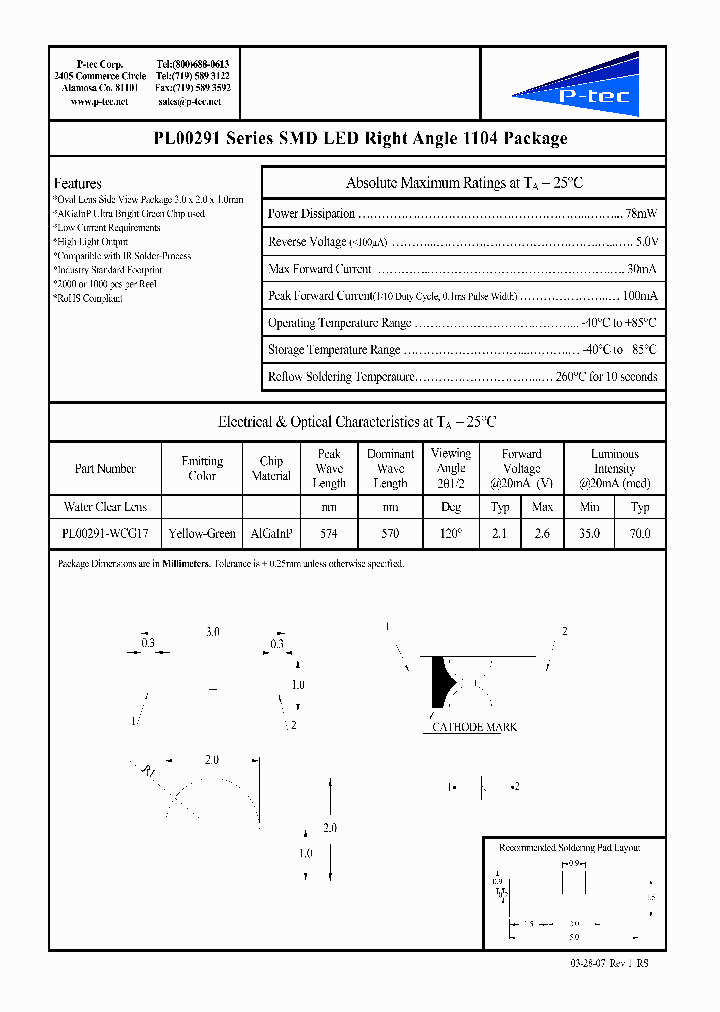 PL00291-WCG17_4516416.PDF Datasheet