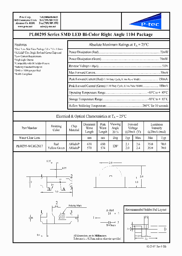 PL00295-WCRG2617_4458741.PDF Datasheet
