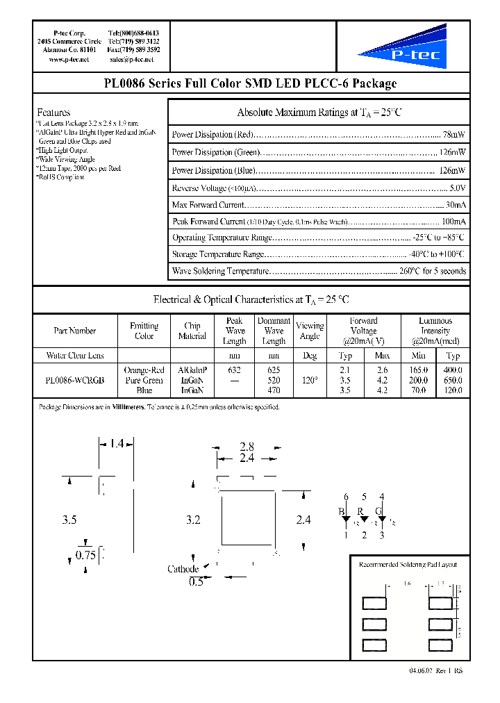 PL0086-WCRGB_4783764.PDF Datasheet