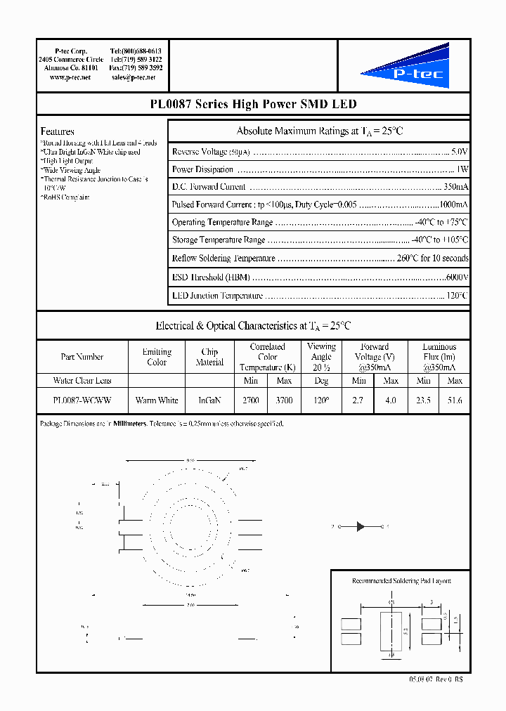 PL0087-WCWW_4705587.PDF Datasheet