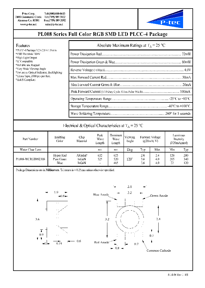 PL008-WCRGB092108_4767556.PDF Datasheet