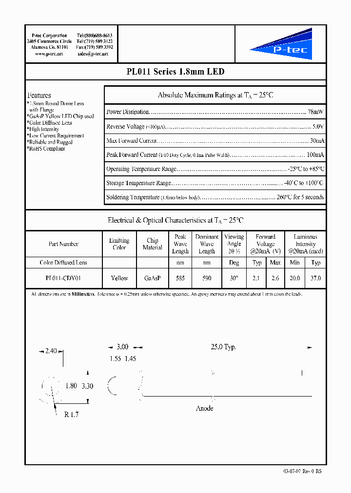PL011-CDY01_4867682.PDF Datasheet