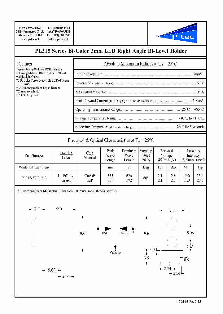 PL315-2RG1213_4627554.PDF Datasheet