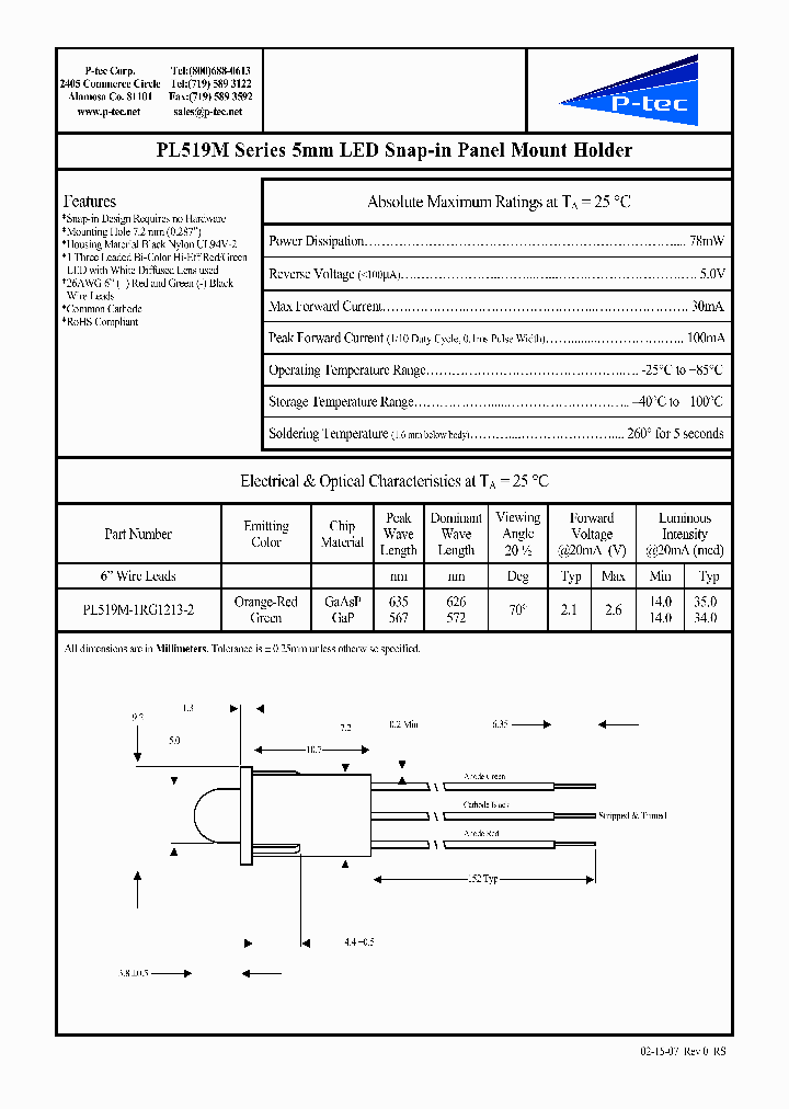 PL519M-1RG1213-2_4627557.PDF Datasheet