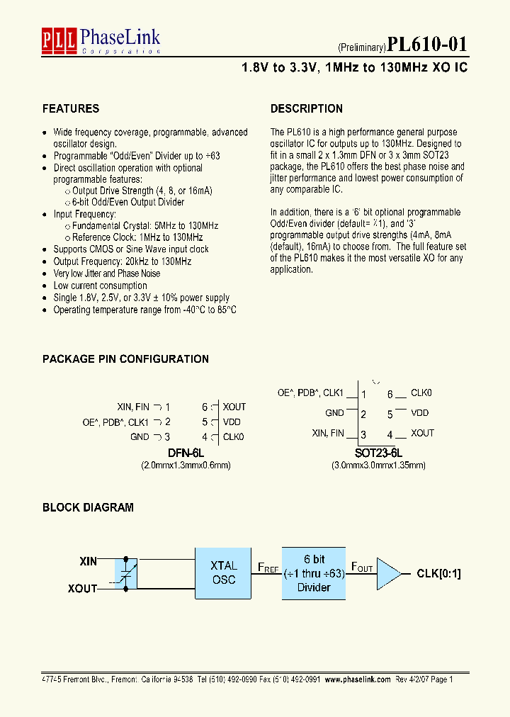 PL610-01-XXXTI-R_4223981.PDF Datasheet