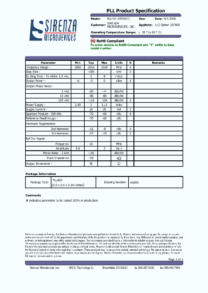 PLL401-2050A_4823697.PDF Datasheet