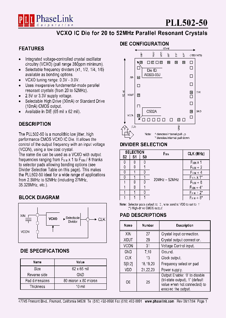 PLL502-50_4789172.PDF Datasheet