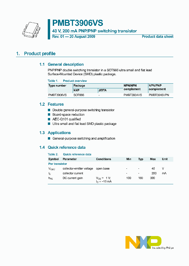 PMBT3906VS_4587877.PDF Datasheet
