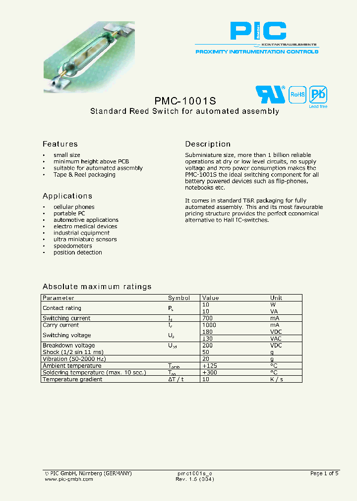PMC-1001S_4661540.PDF Datasheet