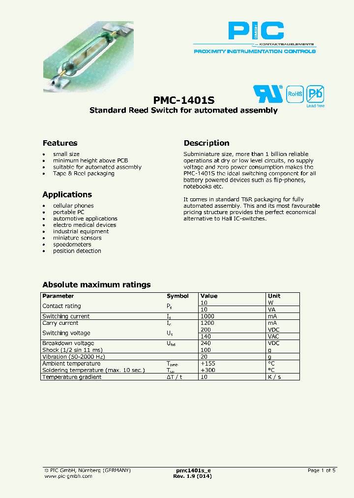 PMC-1401S_4650898.PDF Datasheet
