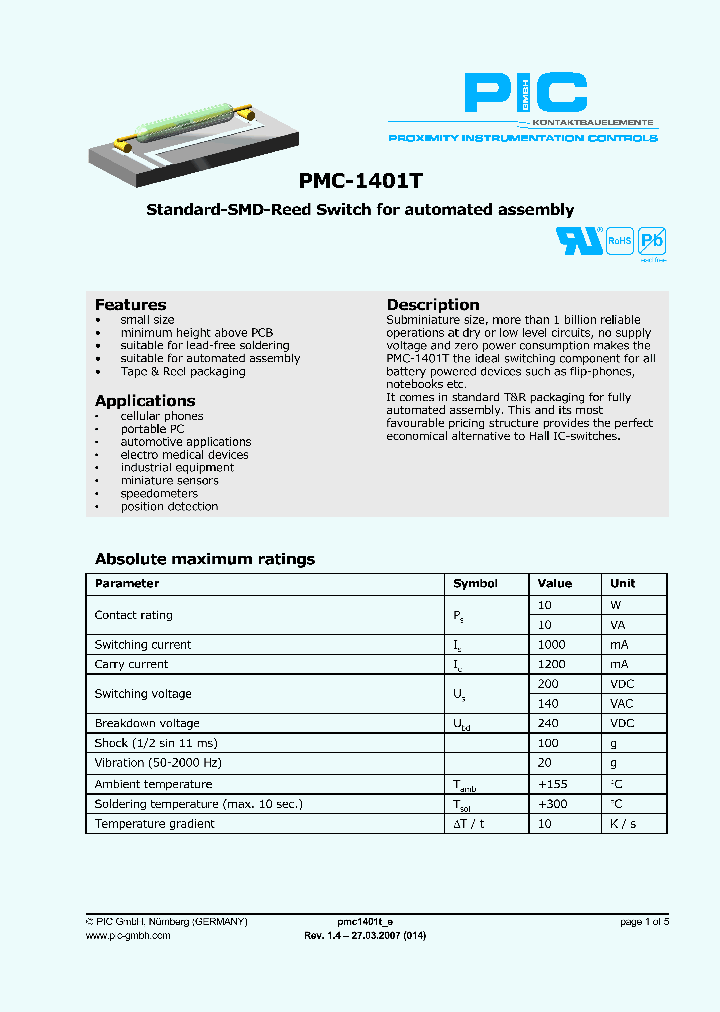PMC-1401T_4650902.PDF Datasheet