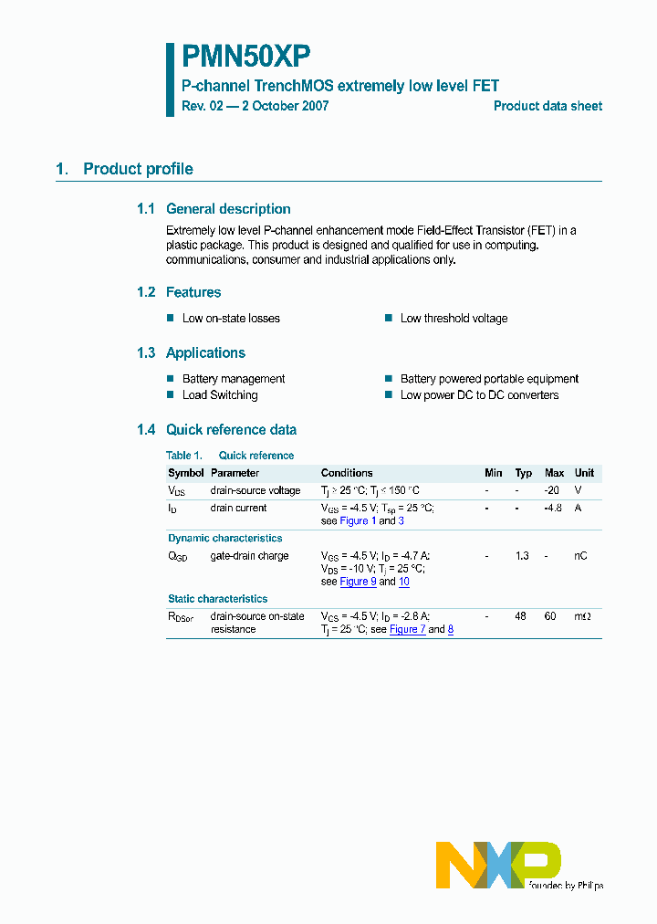 PMN50XP_4188805.PDF Datasheet
