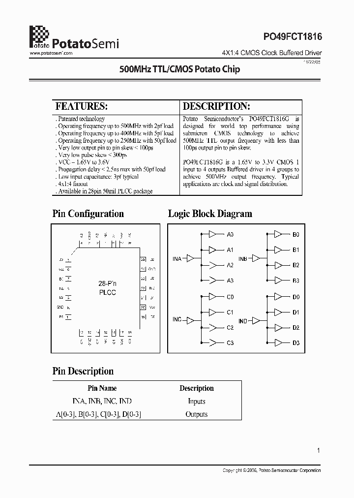 PO49FCT1816_4775191.PDF Datasheet