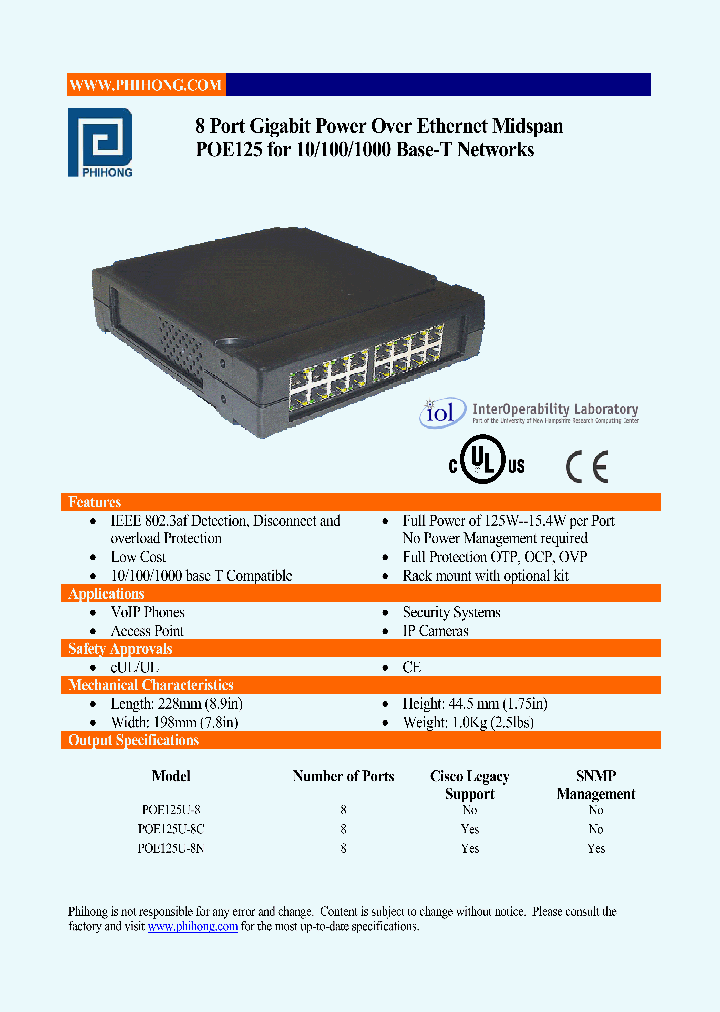 POE125U-8_4531493.PDF Datasheet