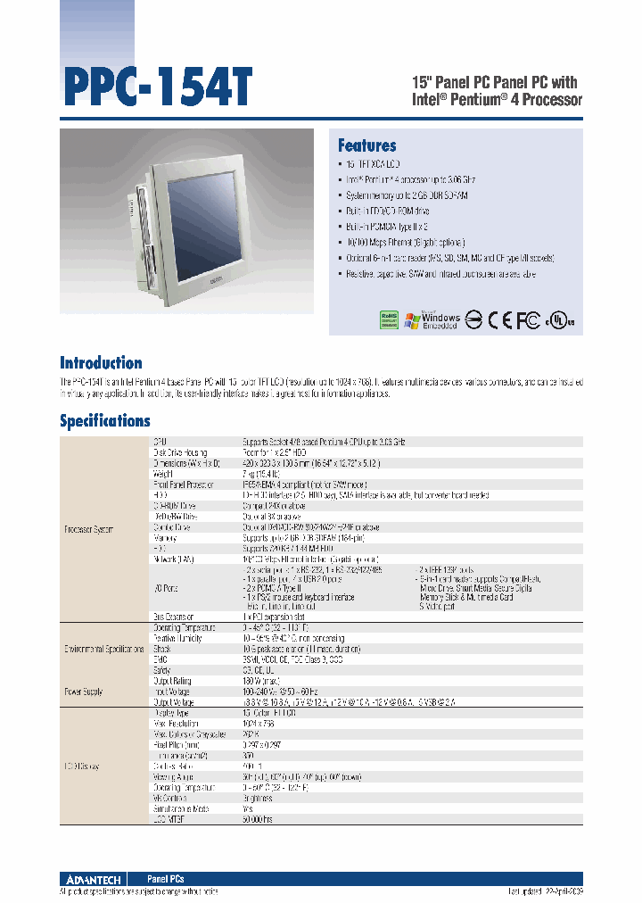 PPC-154SWINARM_4526402.PDF Datasheet