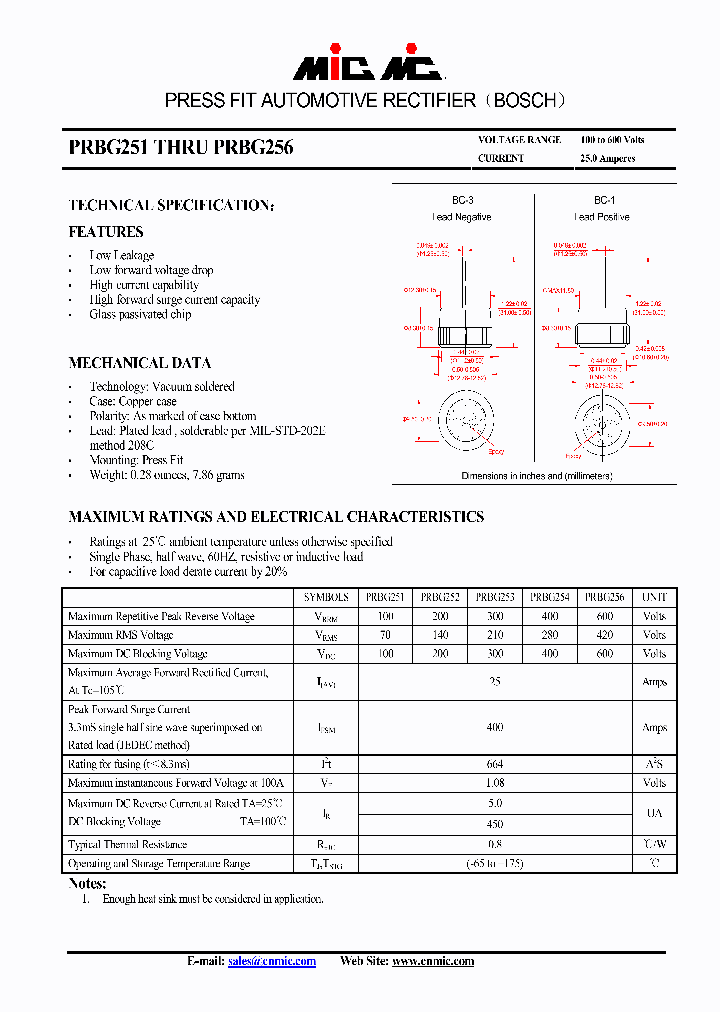 PRBG251_4447478.PDF Datasheet