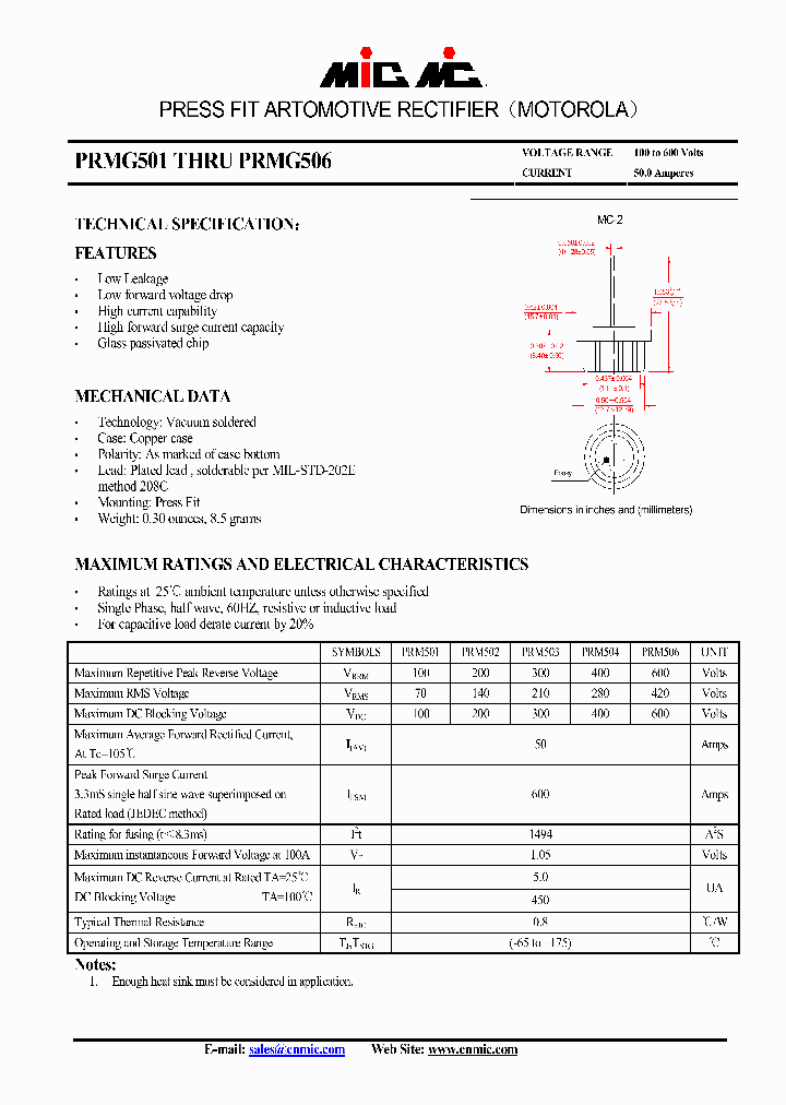 PRMG501_4444044.PDF Datasheet