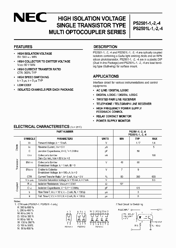 PS2501L-1_4193963.PDF Datasheet