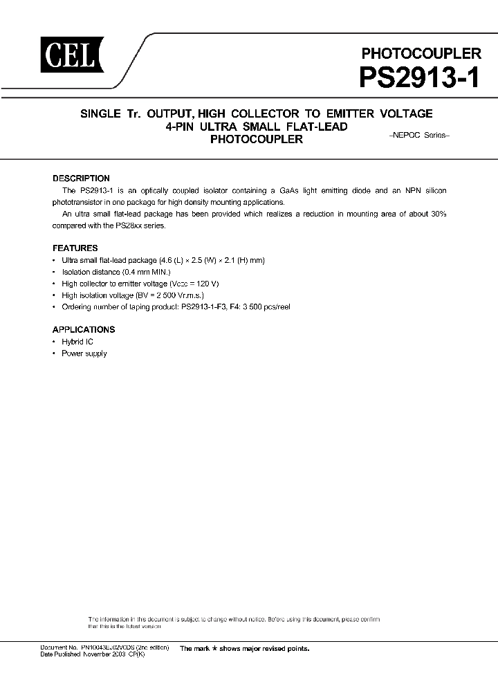 PS2913-1_4213220.PDF Datasheet