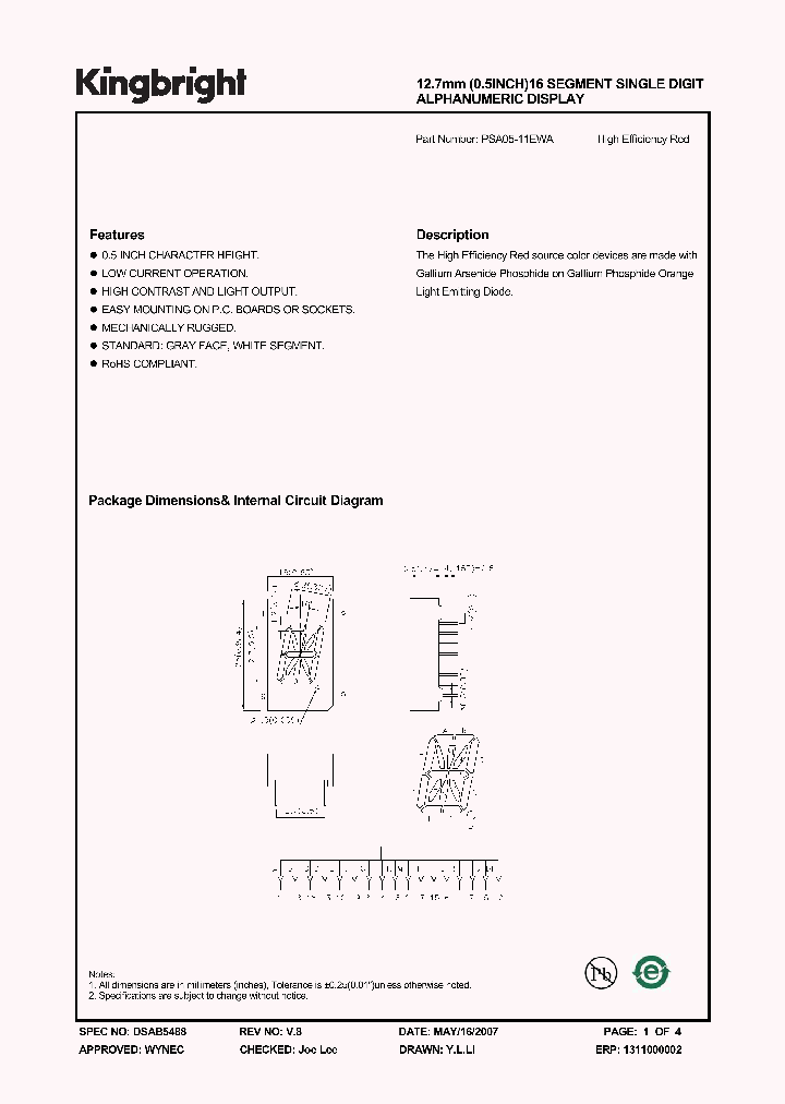 PSA05-11EWA_4167156.PDF Datasheet