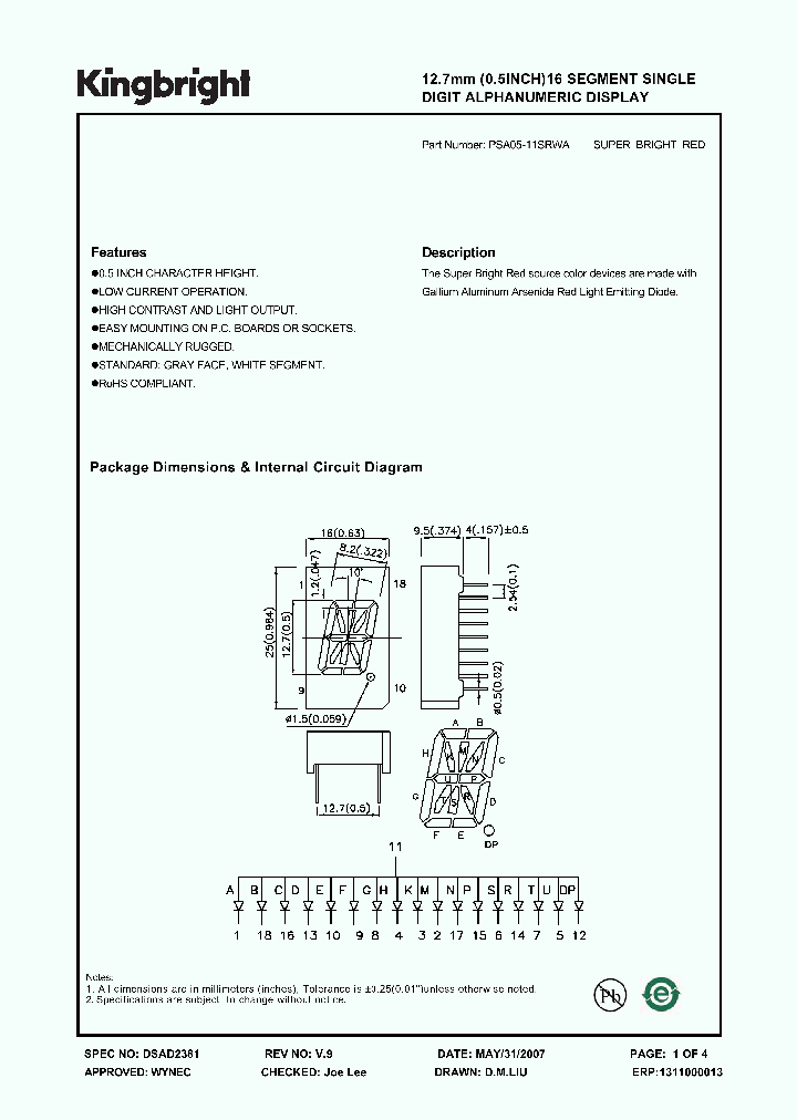 PSA05-11SRWA_4167158.PDF Datasheet
