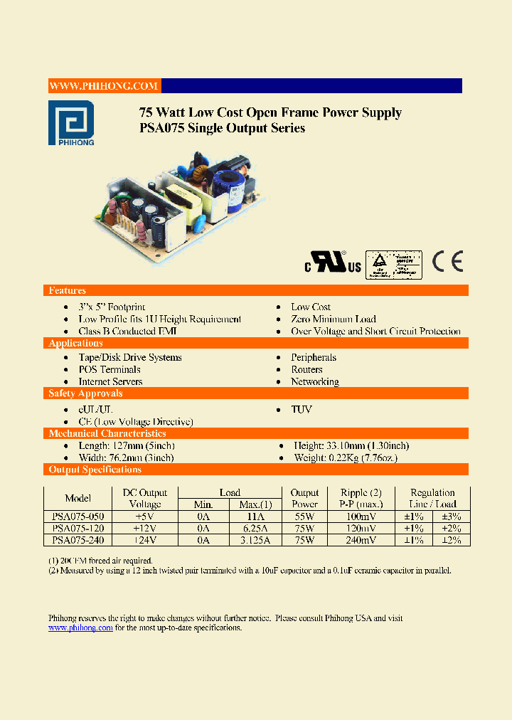 PSA075-050_4712548.PDF Datasheet