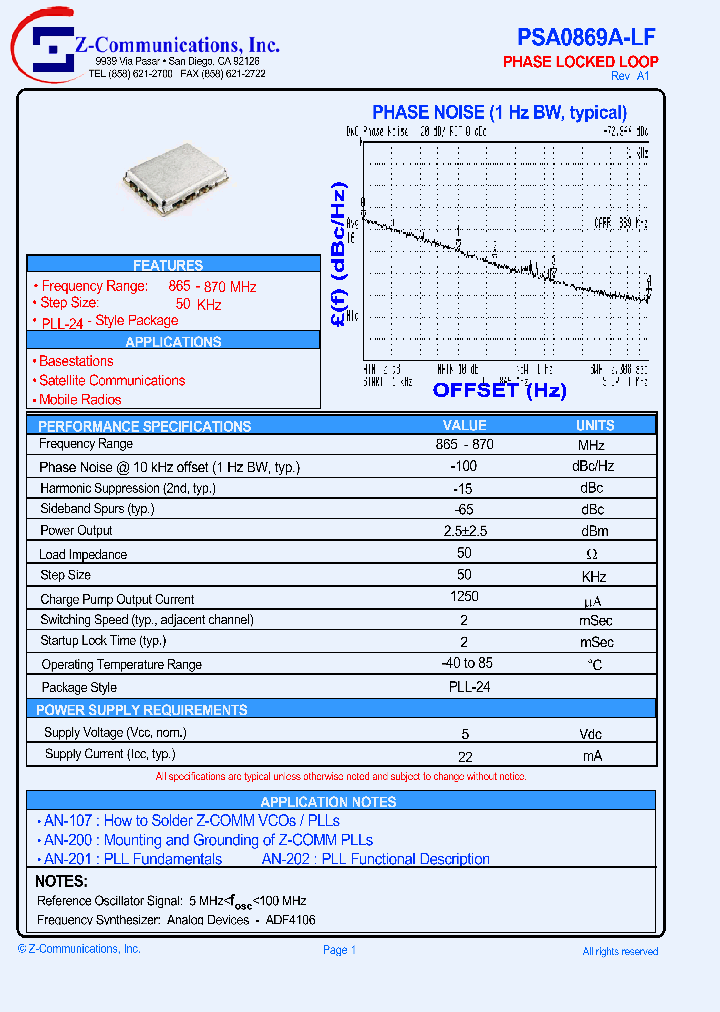 PSA0869A-LF_4784451.PDF Datasheet