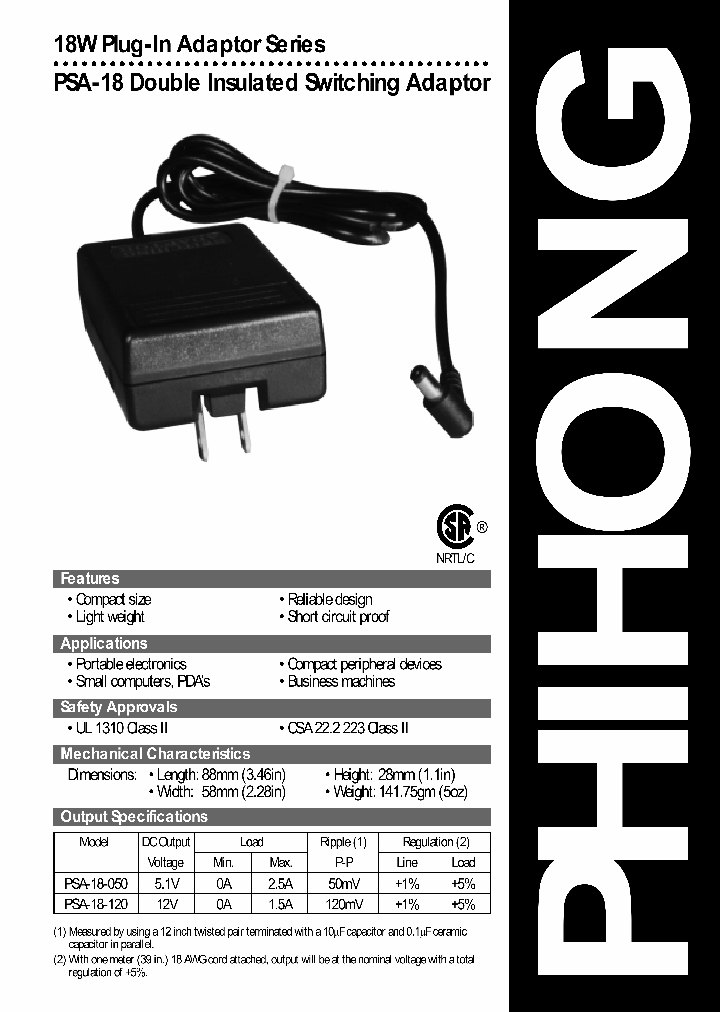PSA-18-050_4750909.PDF Datasheet