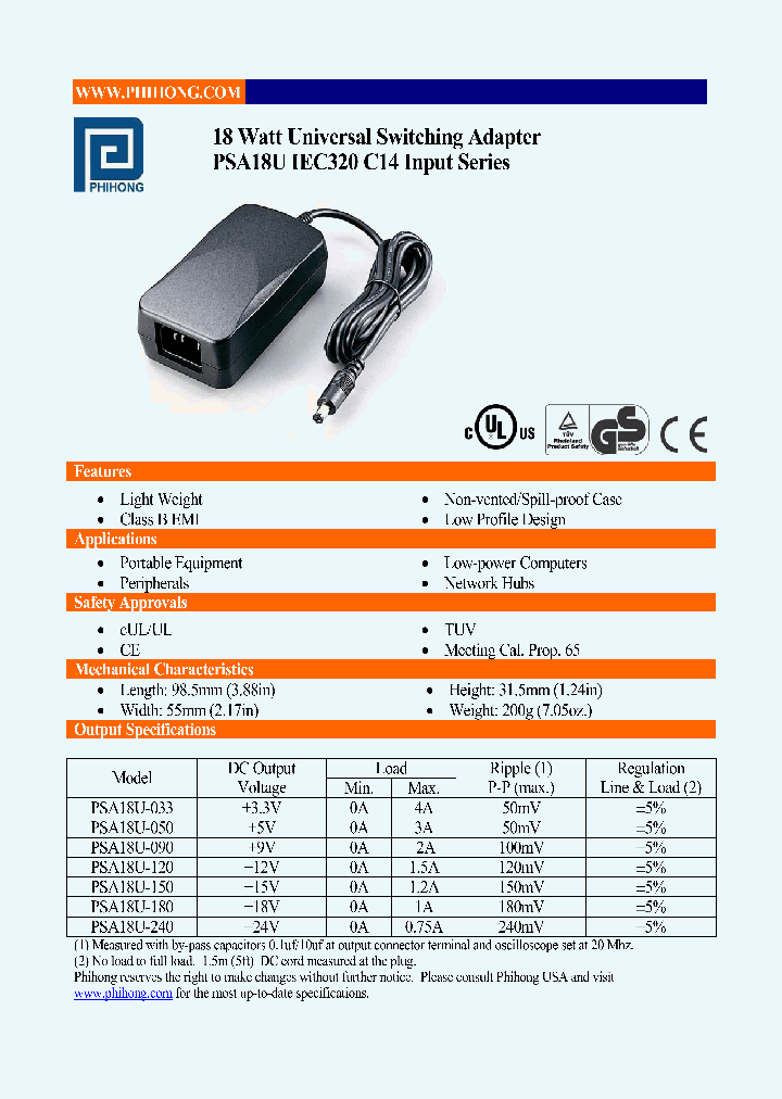 PSA18U-033_4750455.PDF Datasheet
