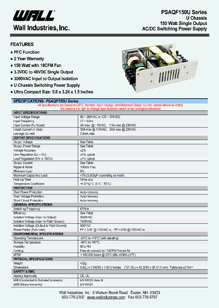 PSAQF150U_4190135.PDF Datasheet