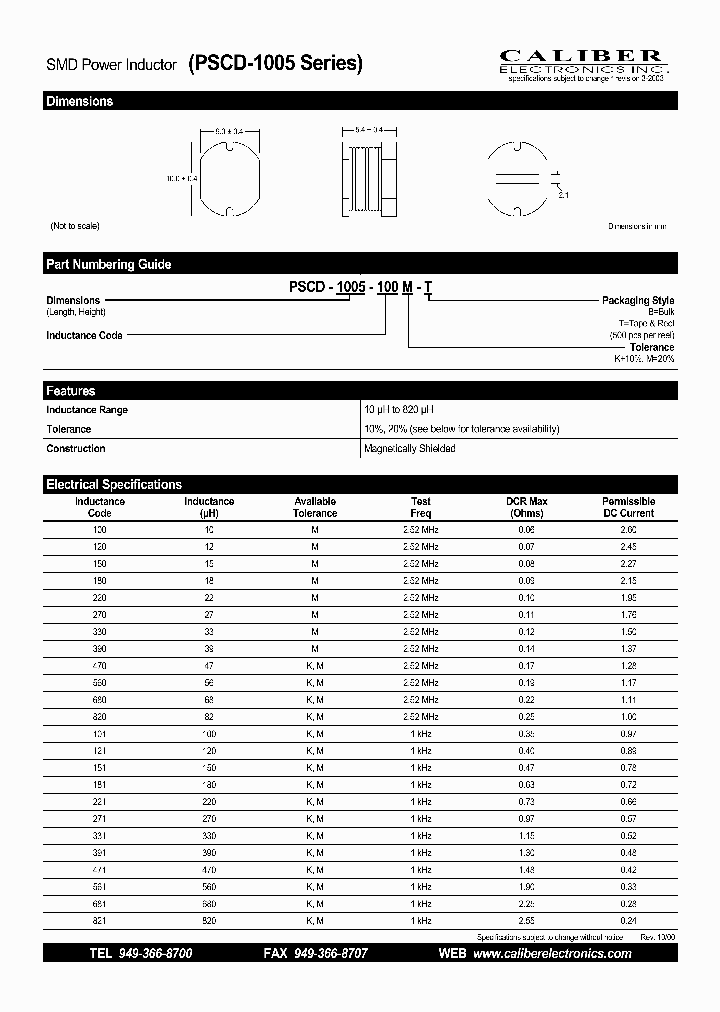 PSCD-1005-100M-B_4208810.PDF Datasheet