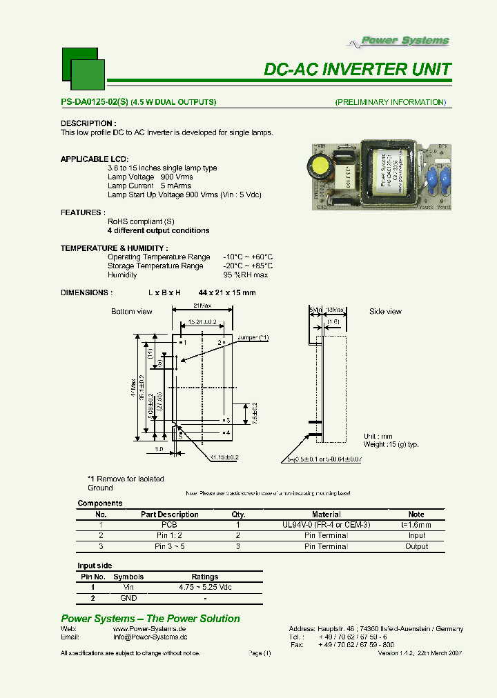 PS-DA0125-02_4564789.PDF Datasheet