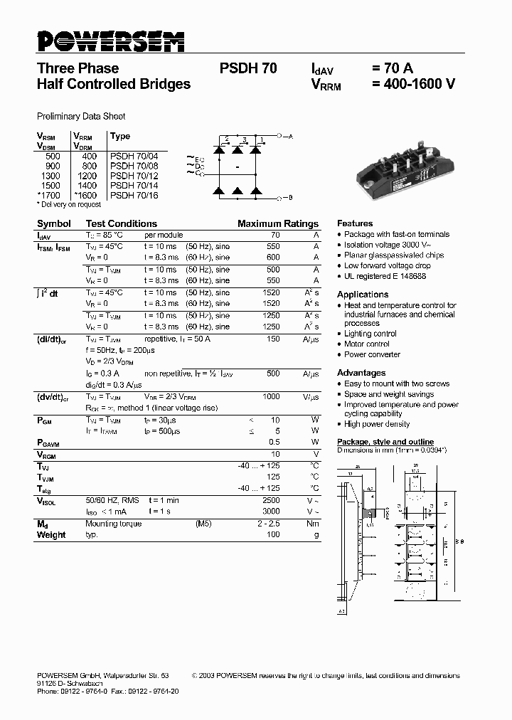 PSDH70_4704392.PDF Datasheet