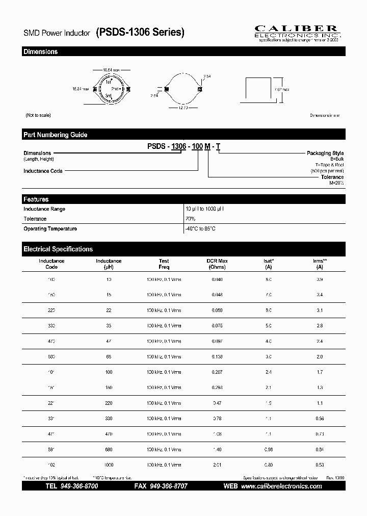 PSDS-1306_4336658.PDF Datasheet