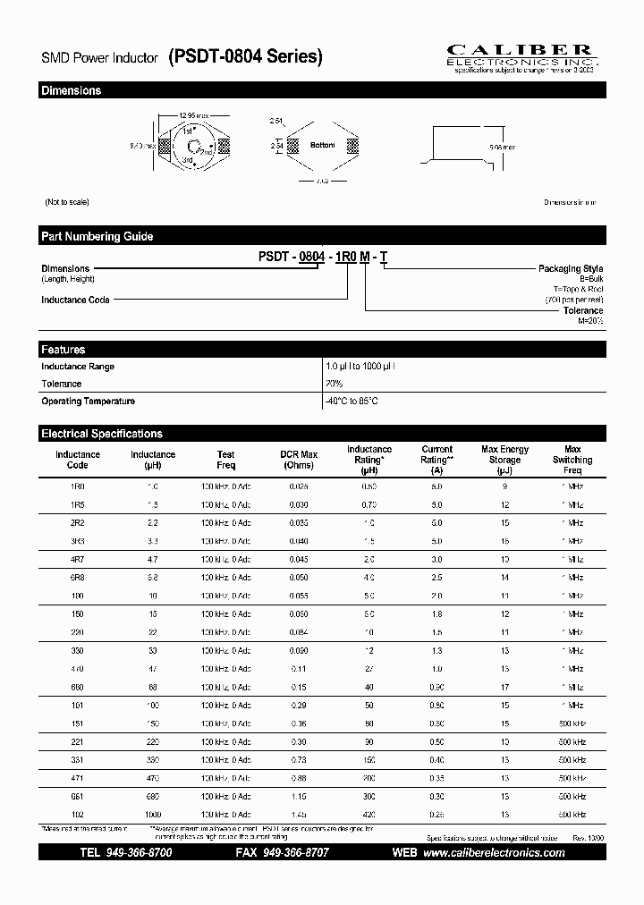 PSDT-0804-100M-B_4671637.PDF Datasheet