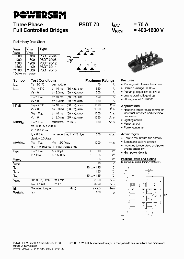 PSDT70_4544025.PDF Datasheet
