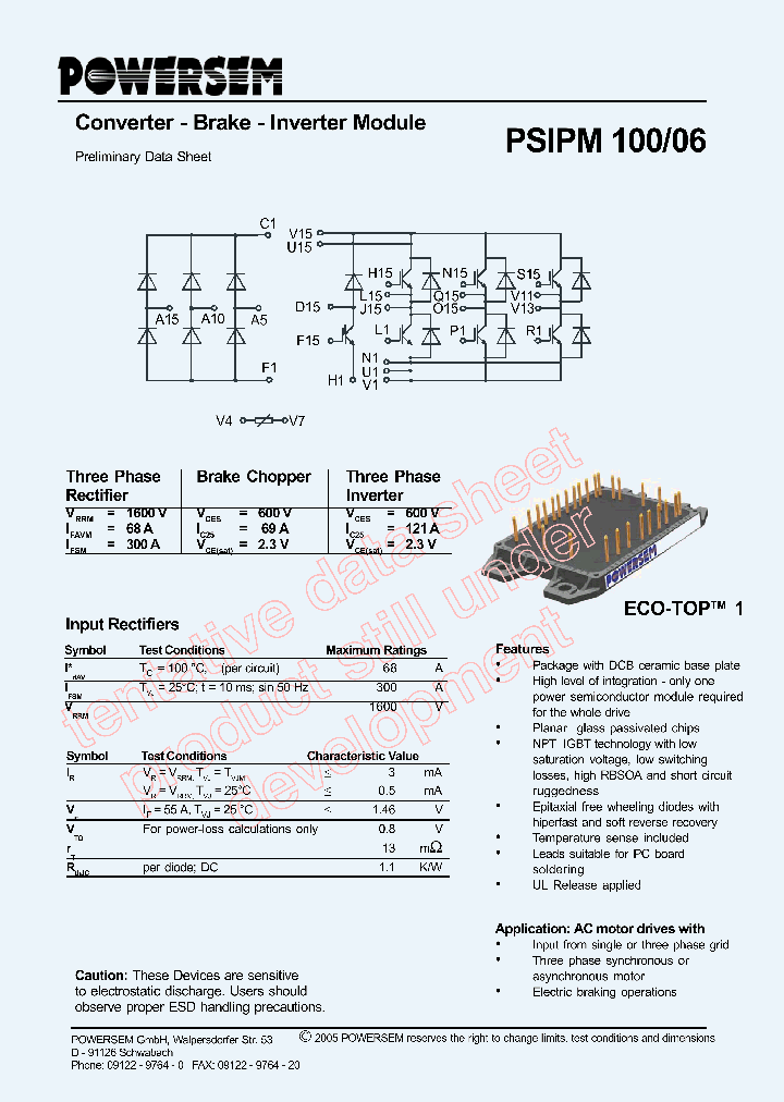 PSIPM100-06_4546768.PDF Datasheet