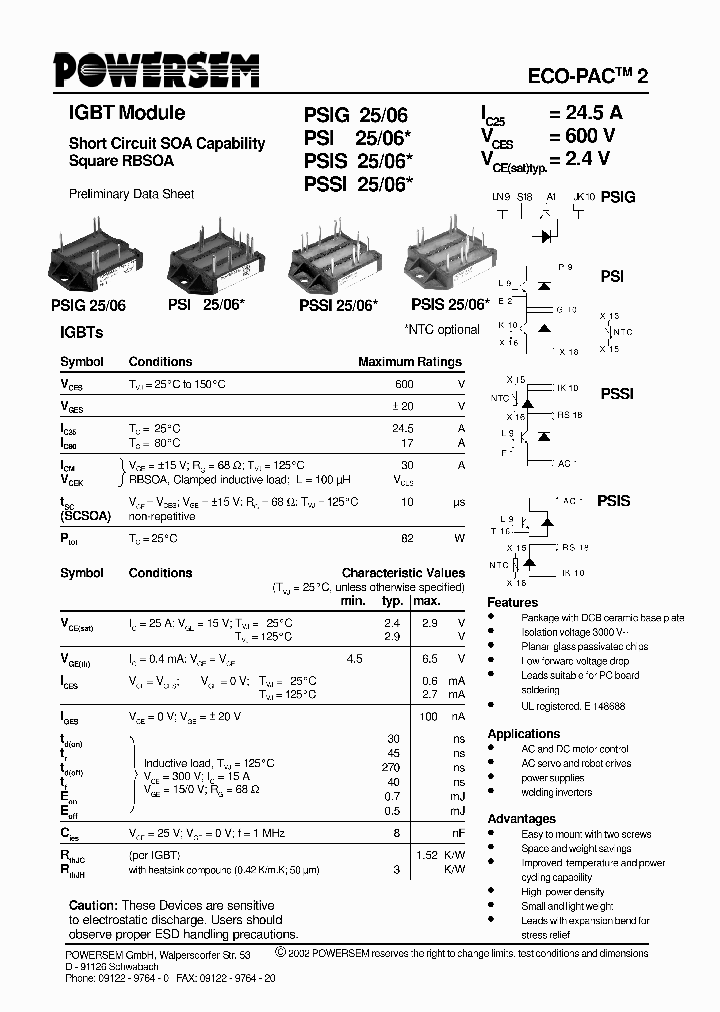 PSIS2506_4527731.PDF Datasheet