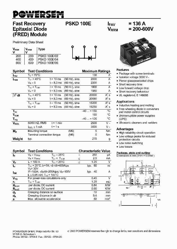 PSKD100E_4616987.PDF Datasheet