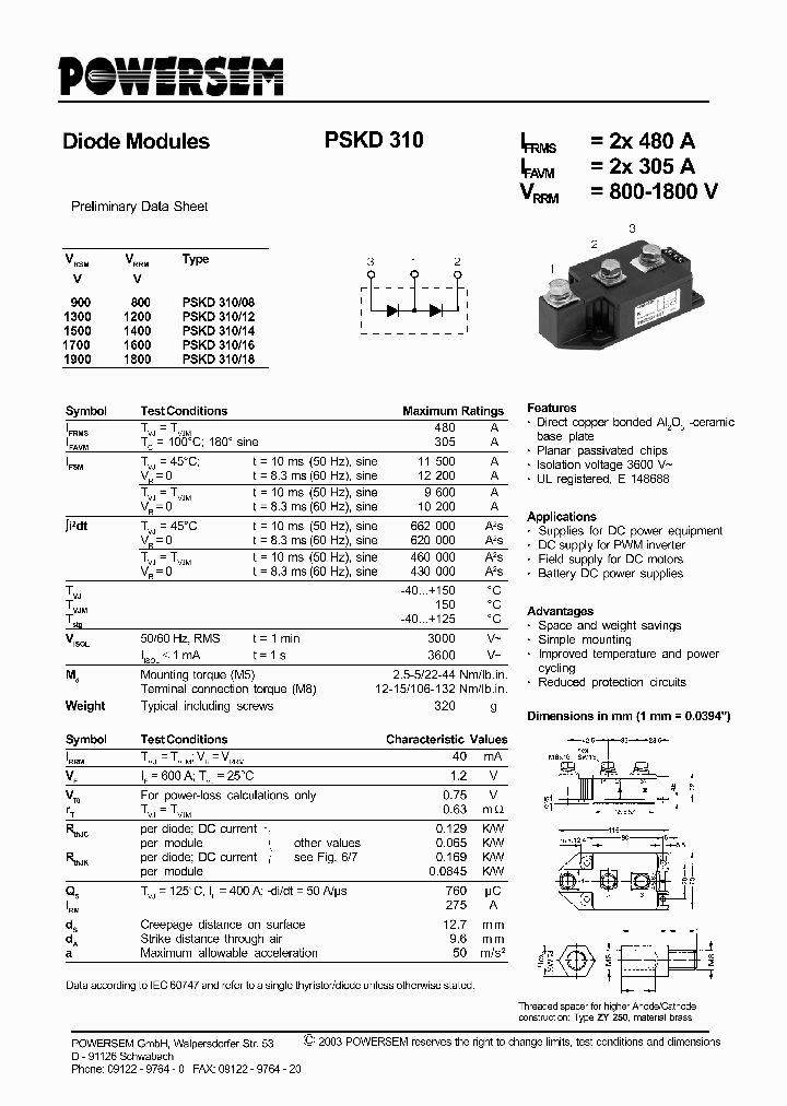 PSKD310_4531745.PDF Datasheet