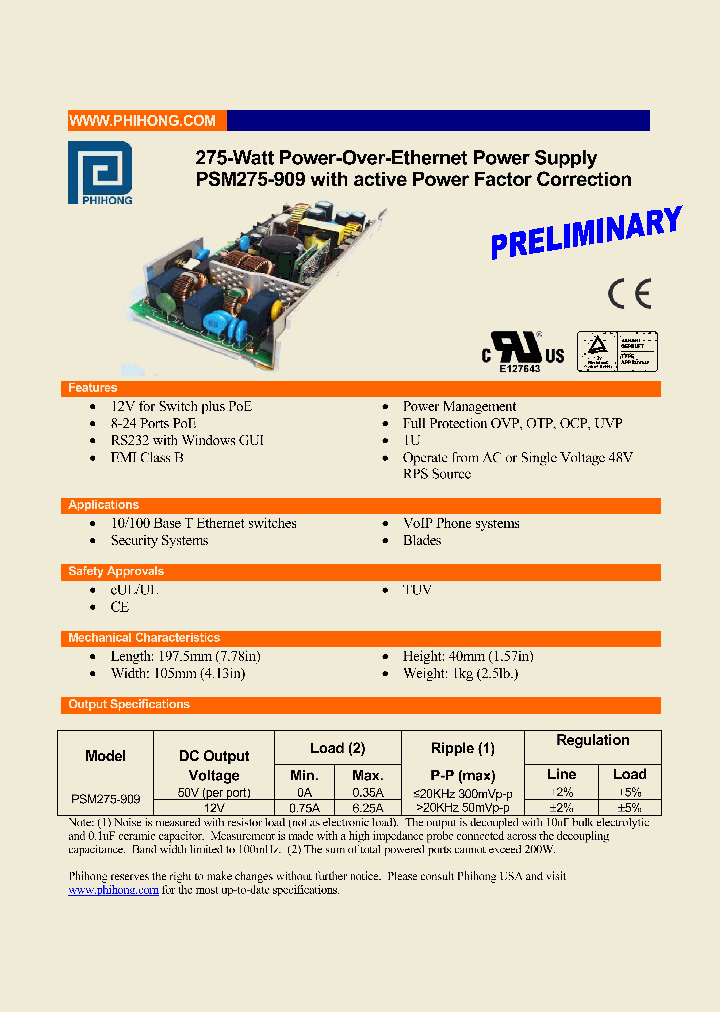 PSM275-909_4705811.PDF Datasheet