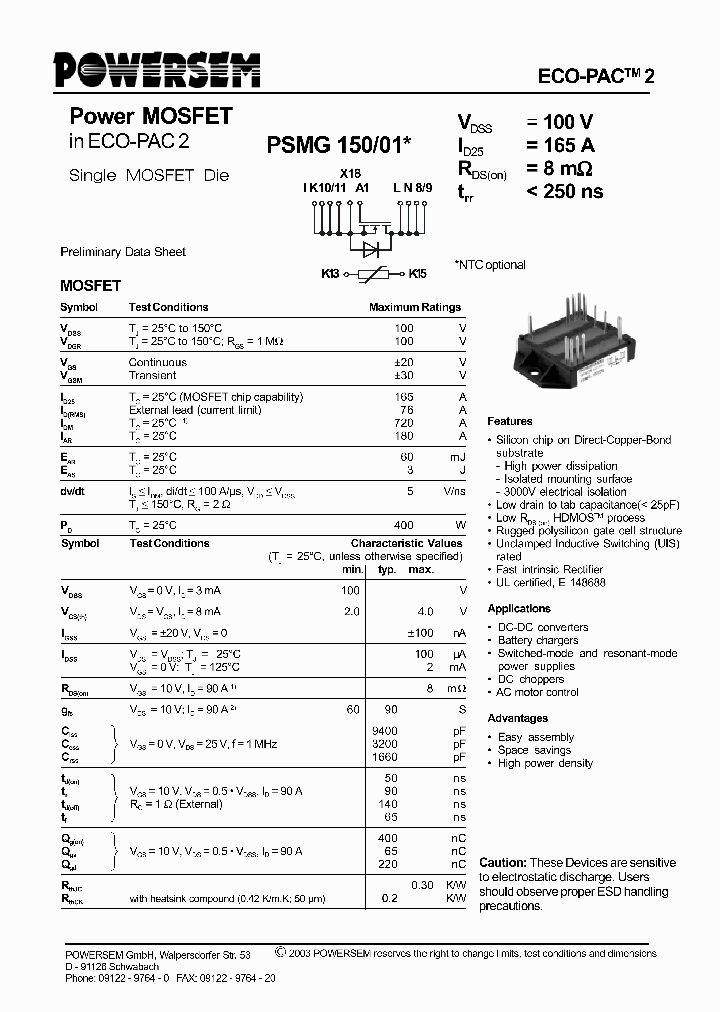PSMG150-01_4537995.PDF Datasheet