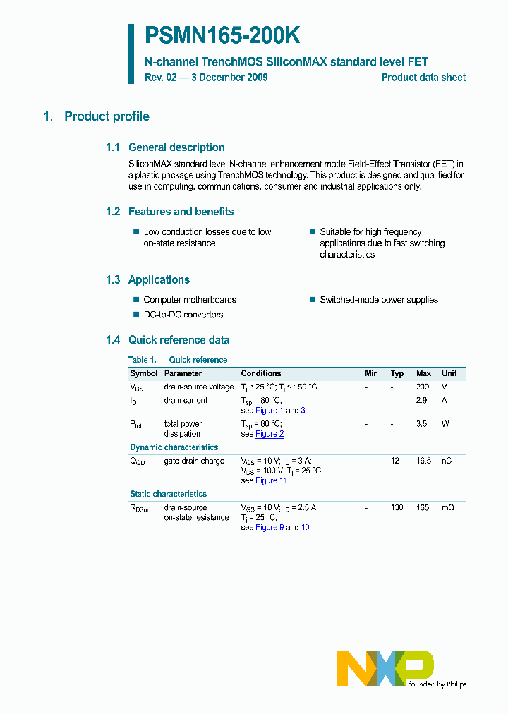 PSMN165-200K_4853597.PDF Datasheet