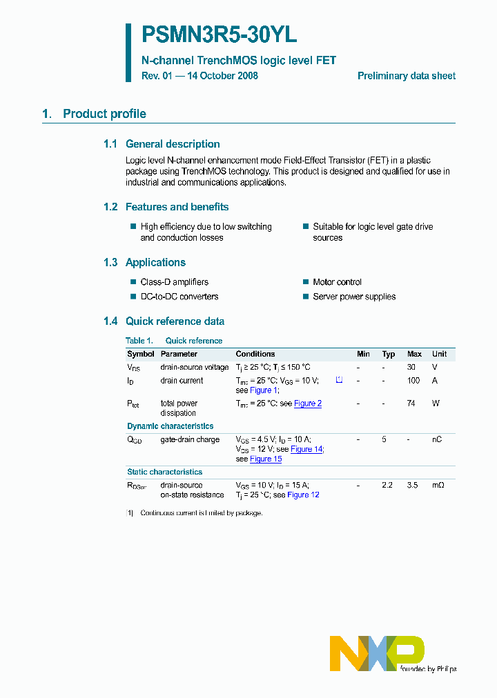 PSMN3R5-30YL_4324395.PDF Datasheet