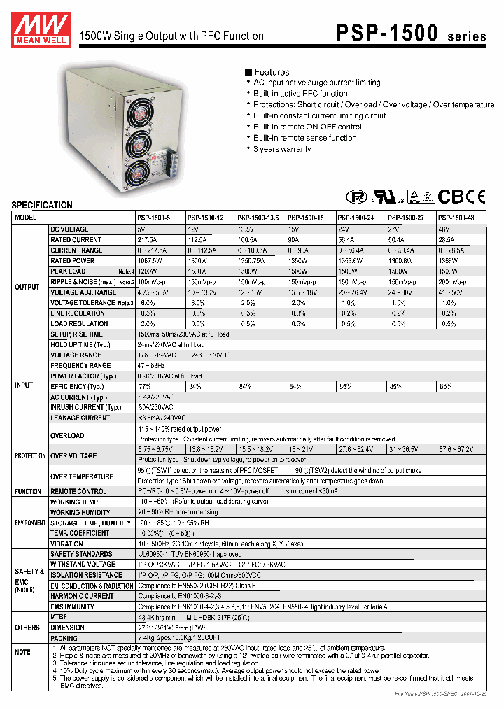 PSP-1500_4411624.PDF Datasheet